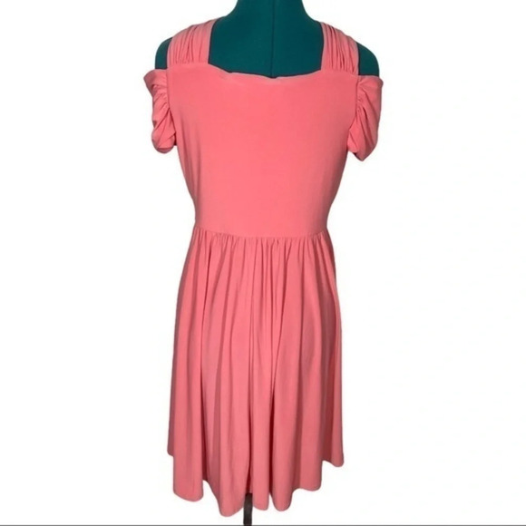 Asos Coral Cold Shoulder Cross Dress size 8 - Picture 7 of 8